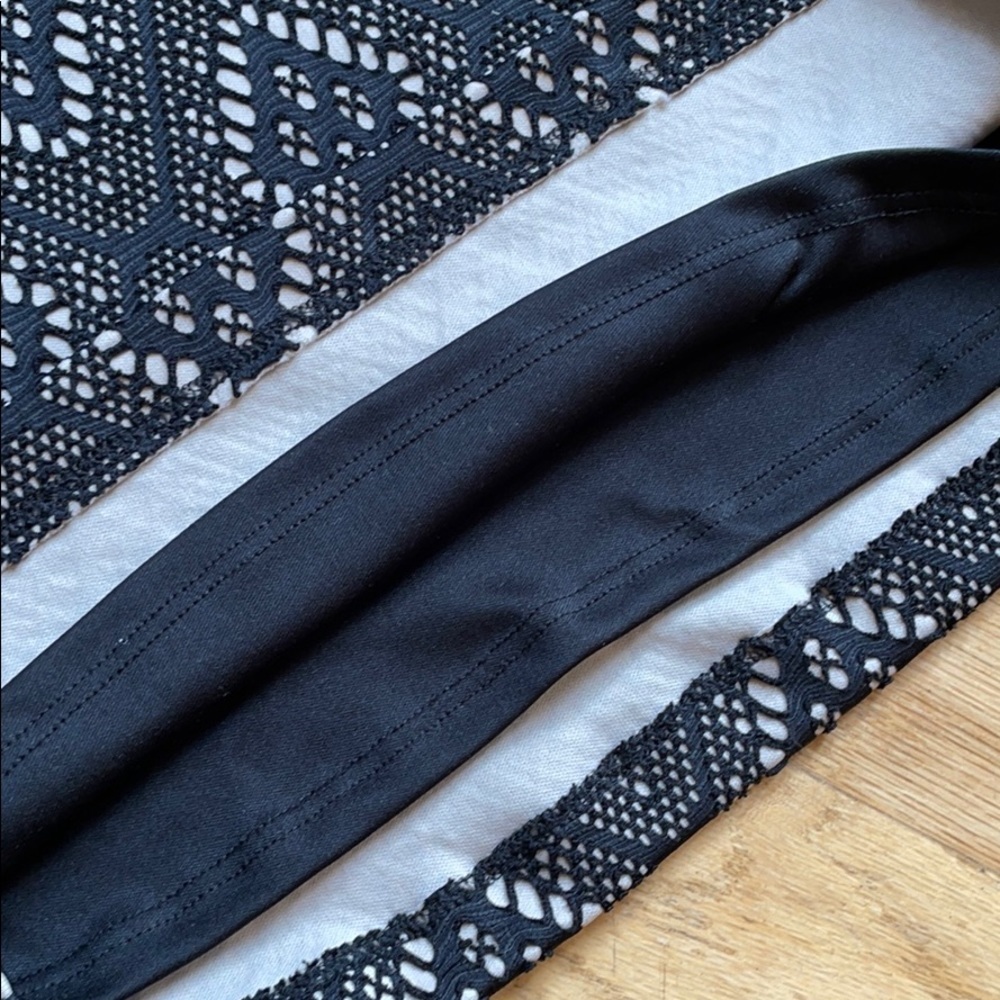 Renee C pencil skirt black tan size medium - Picture 6 of 9